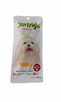 Jerhigh Dog Snack Milky with Calcium 40 gm Pack Of 2