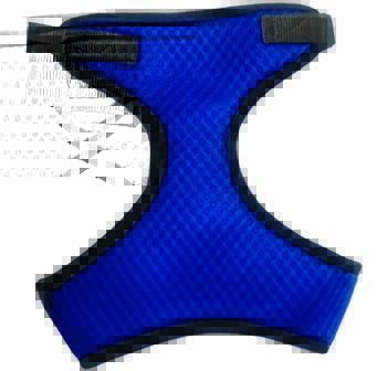Kanopi Imported Padded Soft Harness L Size Blue for Small Dogs