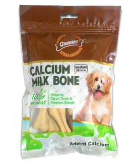 Gnawlers Calcium Milk Bone 12 pieces large 276 gm